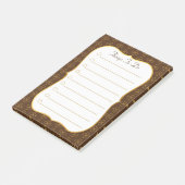 Post-it® Trèfles sur Brun & Blanc & Choses à Faire (Incliné)