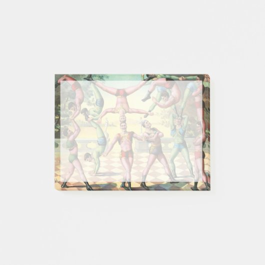 Post-it® Treize hommes faisant des acrobaties (Devant)