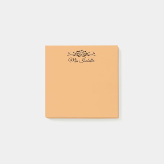 Post-it® Trend Color - Soft Orange Name (Devant)