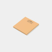 Post-it® Trend Color - Soft Orange Name (Incliné)