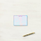 Post-it® Trendy Cute Pastel Abstract Custom (Sur un bureau)