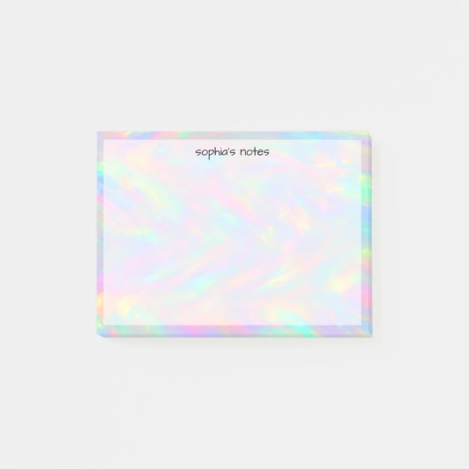 Post-it® Trendy Cute Pastel Holographic Custom (Devant)