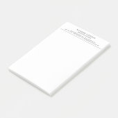 Post-it® Trendy Modern Plain Black & White Professional (Incliné)