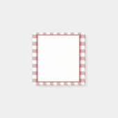 Post-it® Trendy tartan écossais professeur rouge blanc plai (Devant)