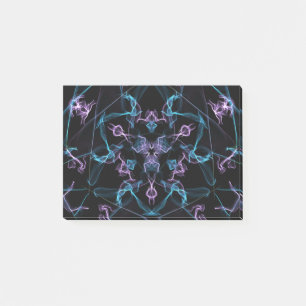 Post-it® Triangle bleu et violet Mandala