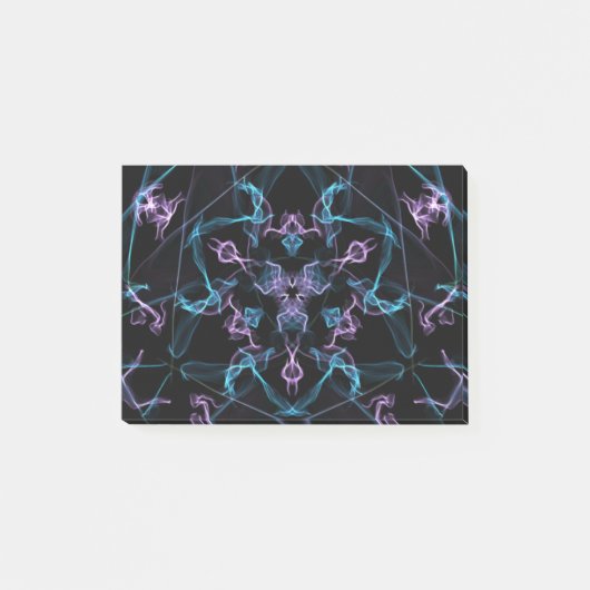 Post-it® Triangle bleu et violet Mandala (Devant)