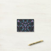 Post-it® Triangle bleu et violet Mandala (Sur un bureau)