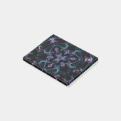 Post-it® Triangle bleu et violet Mandala (Incliné)