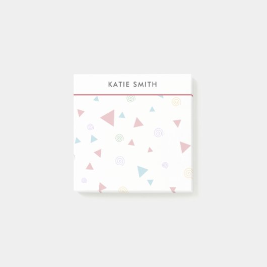 Post-it® Triangle géométrique chic et persiennes (Devant)