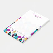 Post-it® Triangles Abstraits géométriques modernes et color (Incliné)