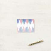 Post-it® Triangles bleu et corail (Sur un bureau)