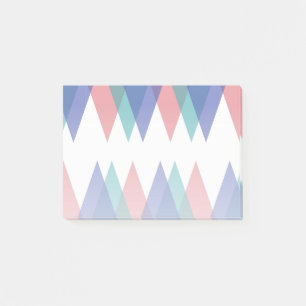 Post-it® Triangles bleues et de corail