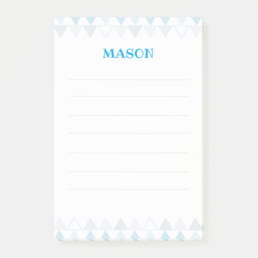 Post-it® Triangles bleus Poster des notes (Devant)