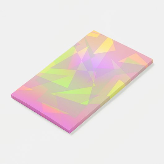 Post-it® Triangles et rectangles Abstraits (Incliné)