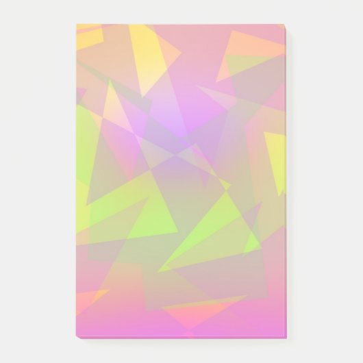 Post-it® Triangles et rectangles Abstraits (Devant)