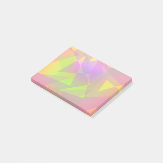 Post-it® Triangles et rectangles Abstraits (Incliné)