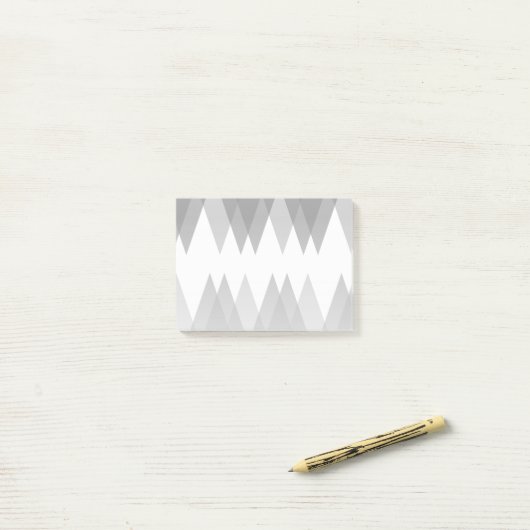 Post-it® Triangles gris (Sur un bureau)