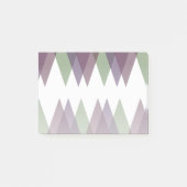 Post-it® Triangles mauve et vert (Devant)