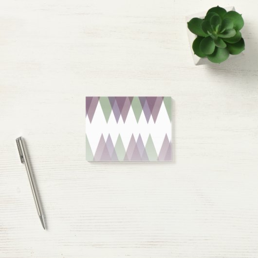 Post-it® Triangles mauve et vert (Bureau)