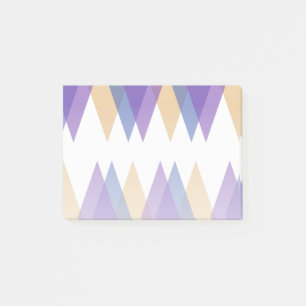 Post-it® Triangles pourpre, bleu et jaune