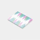 Post-it® Triangles rose et vert (Incliné)