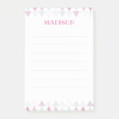 Post-it® Triangles roses Poster des notes (Devant)