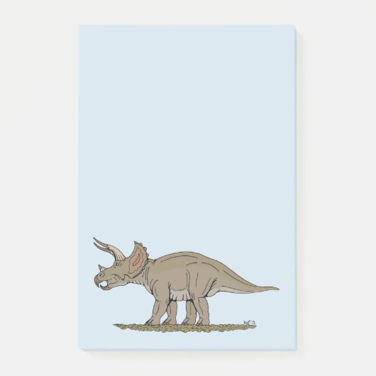 Post-it® Tricératops de Dinosaure Crétacé (Devant)