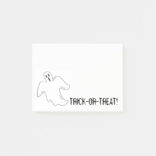Post-it® Trick or Treat Éffrayant Ghost Halloween Party Fav (Devant)