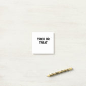 Post-it® Trick ou. Traiter Halloween éffrayant noir simple  (Sur un bureau)