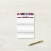 Post-it® Tricot Fil Manche Pink Magenta (Sur un bureau)