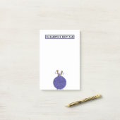 Post-it® Tricot personnalisé (Sur un bureau)