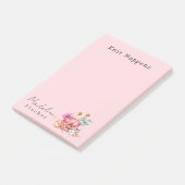 Post-it® Tricot rose simple et minimal (Incliné)