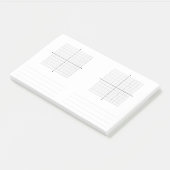Post-it® Trigonométrie X Coordonnées Y Papier graphique (Incliné)