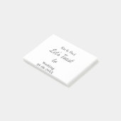 Post-it® Trinquons au mariage nom date couple simple (Incliné)