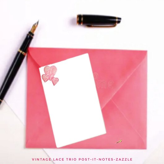 Post-it® Trio en dentelle vintage
