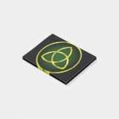 Post-it® triquetra or et vert (Incliné)