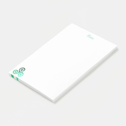Post-it® Triskele vert (Incliné)