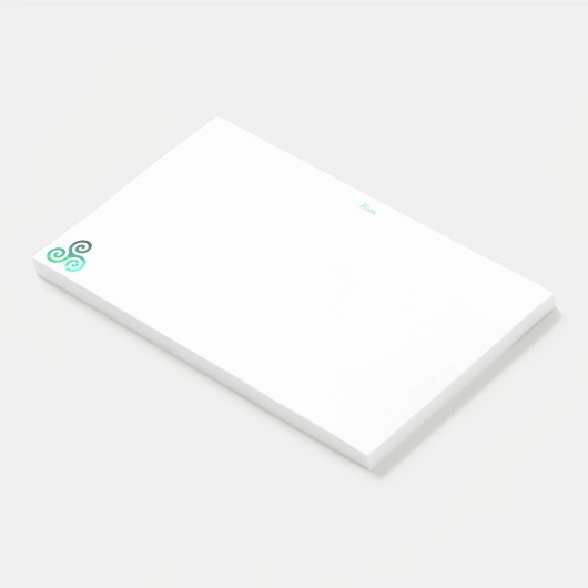 Post-it® Triskele vert (Incliné)