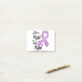 Post-it® Trisomy 18 Sensibilisation Son combat est mon comb (Sur un bureau)