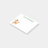 Post-it® Triton orange mignon heureux dansant (Incliné)