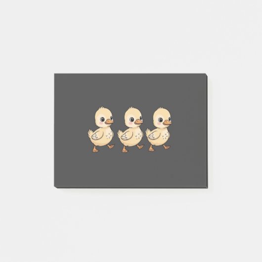 Post-it® Trois Canetons Marchant en Rang – Mignon (Devant)