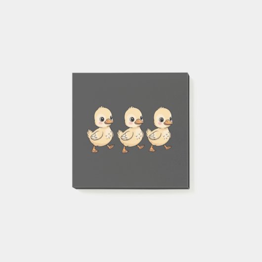 Post-it® Trois Canetons Marchant en Rang – Mignon (Devant)