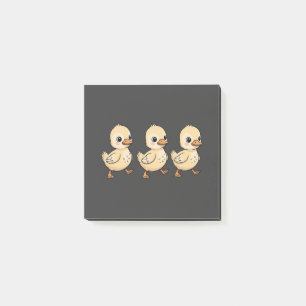 Post-it® Trois Canetons Marchant en Rangée – Mignon