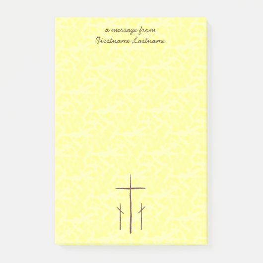 Post-it® Trois croix chrétiennes Calvaire (Devant)
