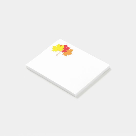 Post-it® Trois feuilles d'érable (Incliné)