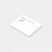 Post-it® Trois libellules Bleues Mignonnes Ajouter Votre No (Incliné)