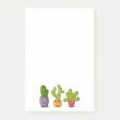 Post-it® Trois mignons cactus dans des pots de fleurs Illus (Devant)