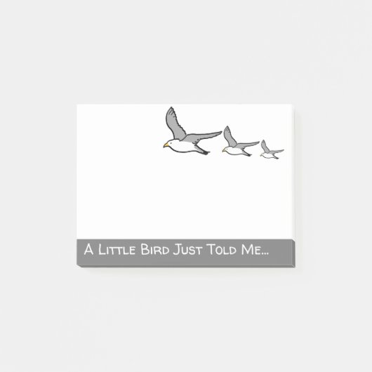 Post-it® Trois mouettes volantes dans une rangée. Birder (Devant)