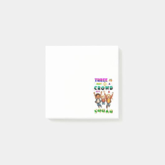 Post-it® Trois n'est pas une foule, c'est une équipe (Devant)