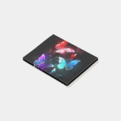 Post-it® Trois papillons brillants sur l'arrière - plan de  (Incliné)